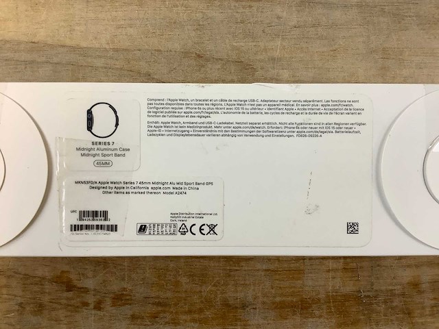 Apple - series 7- smartwatch gps midnight aluminium - afbeelding 3 van  7