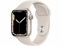 Apple - series 7- smartwatch gps starlight aluminium - afbeelding 1 van  7