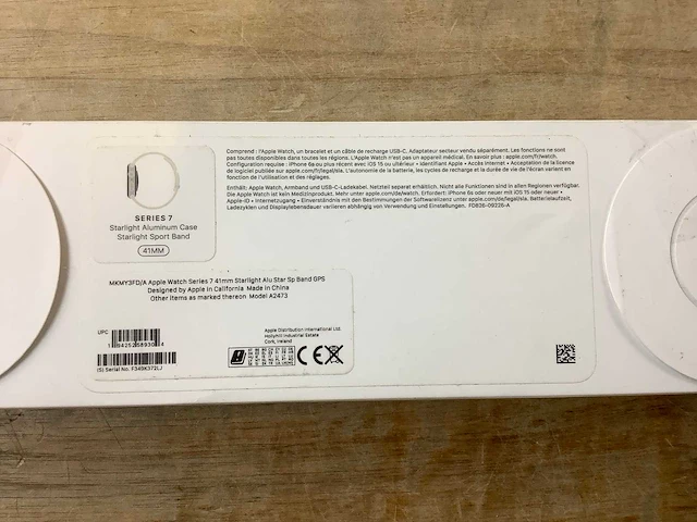 Apple - series 7- smartwatch gps starlight aluminium - afbeelding 7 van  7