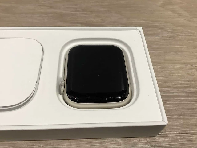 Apple - series 8 - smartwatch gps aluminium starlight - afbeelding 5 van  8