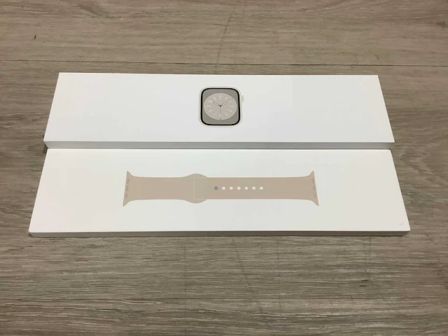 Apple - series 8 - smartwatch gps aluminium starlight - afbeelding 3 van  7