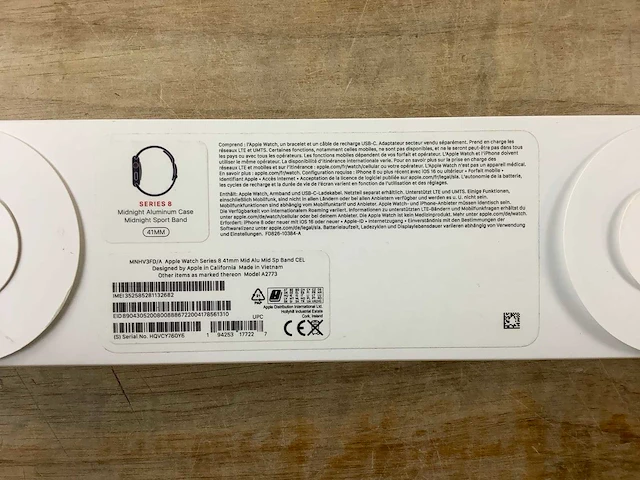 Apple - series 8 - smartwatch gps + midnight aluminium - afbeelding 7 van  7