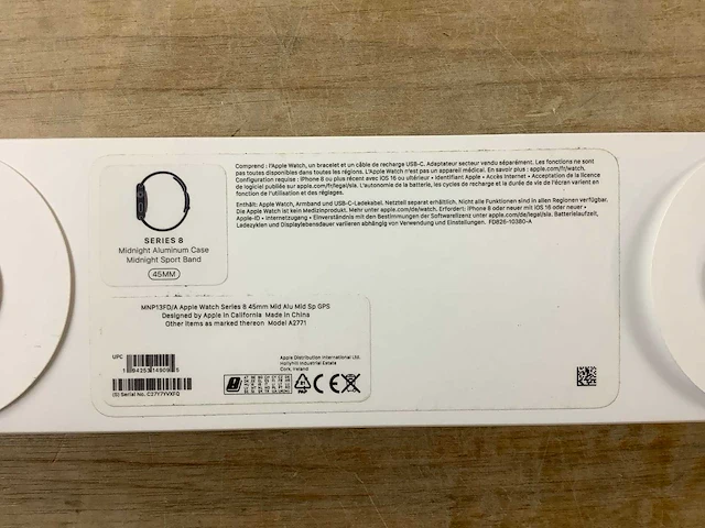Apple - series 8 - smartwatch gps midnight aluminium - afbeelding 7 van  7