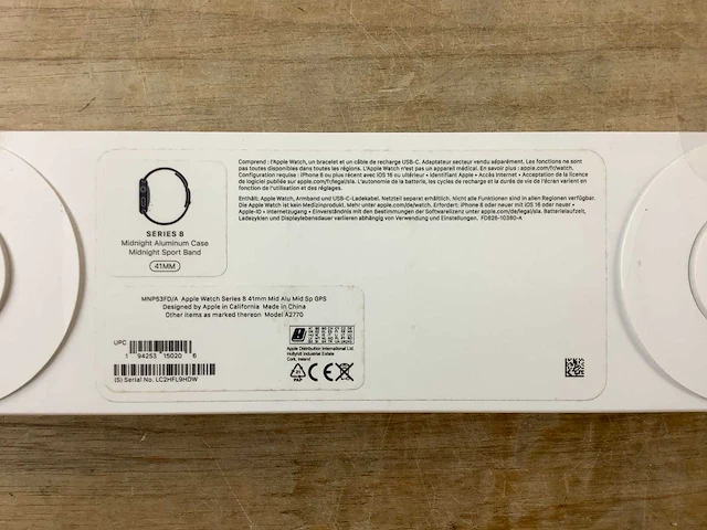 Apple - series 8 - smartwatch gps midnight aluminium - afbeelding 7 van  7