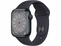 Apple - series 8 - smartwatch gps midnight aluminium - afbeelding 1 van  7