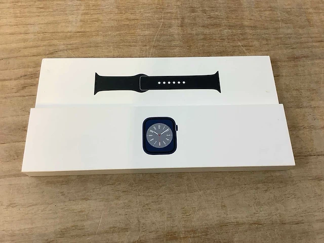 Apple - series 8 - smartwatch gps midnight aluminium - afbeelding 3 van  7