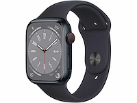Apple - series 8 - smartwatch gps+ midnight aluminium - afbeelding 1 van  7