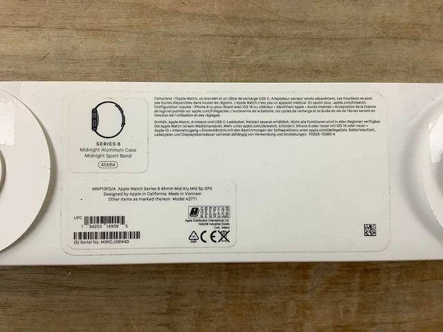 Apple - series 8 - smartwatch gps midnight aluminium - afbeelding 7 van  7