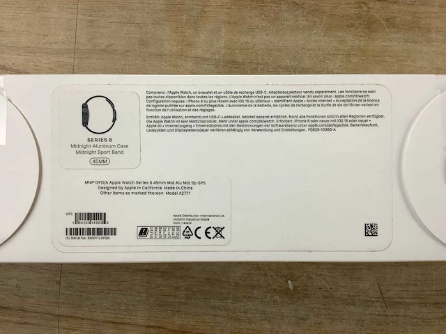 Apple - series 8 - smartwatch gps midnight aluminium - afbeelding 7 van  7