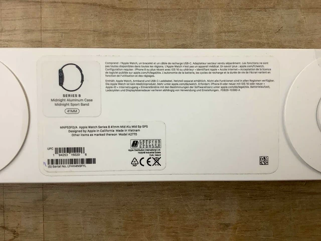Apple - series 8 - smartwatch gps midnight aluminium - afbeelding 7 van  7