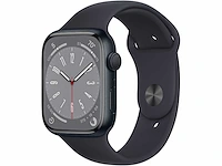 Apple - series 8 - smartwatch gps midnight aluminium - afbeelding 1 van  6