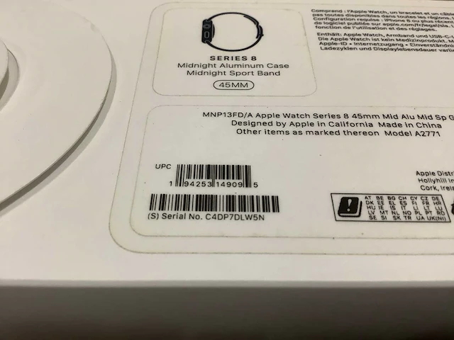 Apple - series 8 - smartwatch gps midnight aluminium - afbeelding 8 van  8