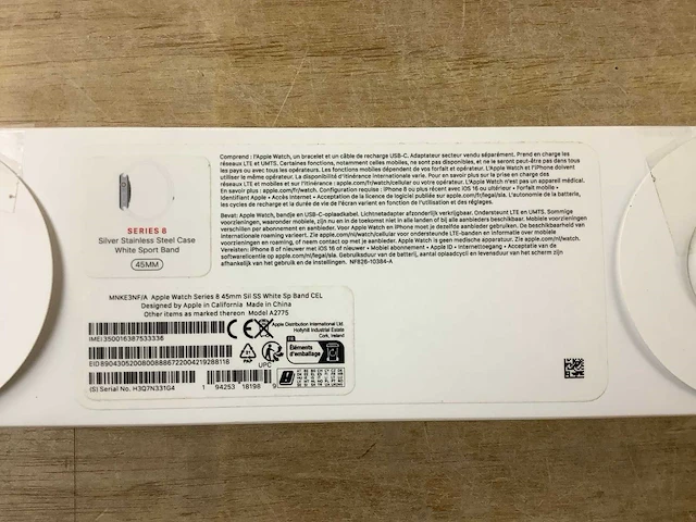 Apple - series 8 - smartwatch gps+ silver stainless steel - afbeelding 7 van  7