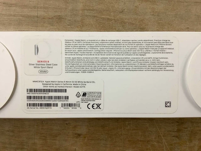 Apple - series 8 - smartwatch gps+ silver stainless steel - afbeelding 7 van  7
