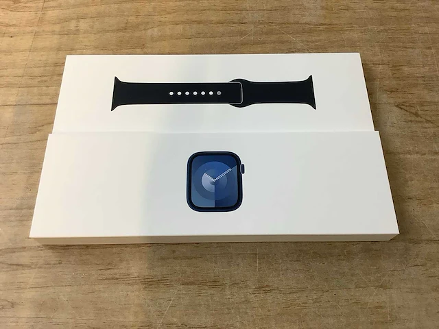Apple - series 9 - smartwatch gps midnight aluminium - afbeelding 3 van  7