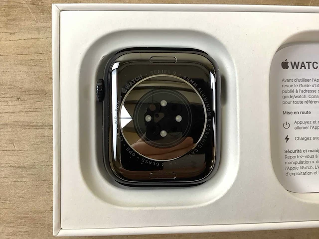 Apple - series 9 - smartwatch gps+ midnight aluminium - afbeelding 5 van  5