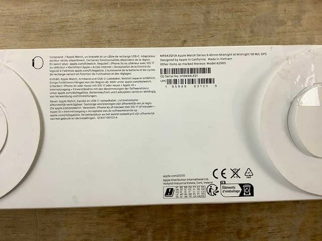 Apple - series 9 - smartwatch gps midnight aluminium - afbeelding 7 van  7