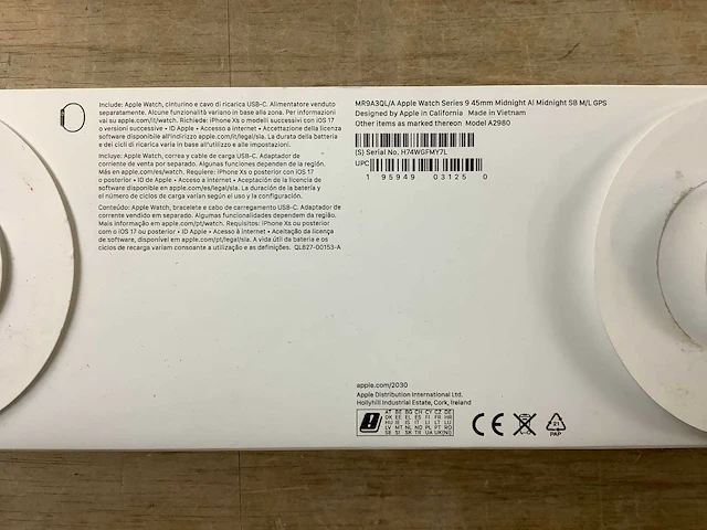 Apple - series 9 - smartwatch gps midnight aluminium - afbeelding 7 van  7
