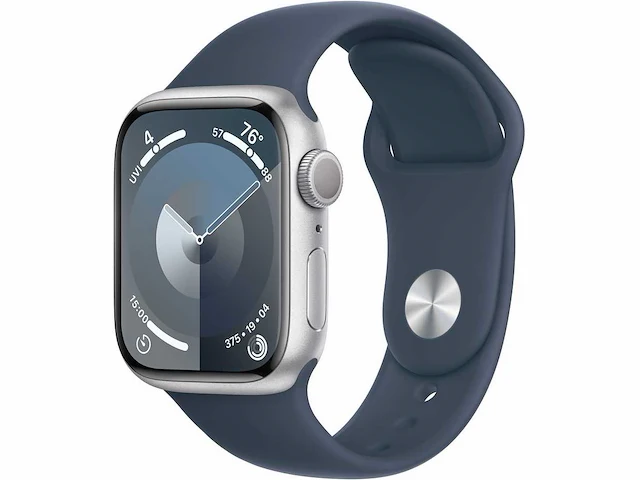 Apple - series 9 - smartwatch gps silver aluminium - afbeelding 1 van  7