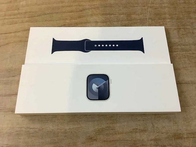 Apple - series 9 - smartwatch gps silver aluminium - afbeelding 3 van  7