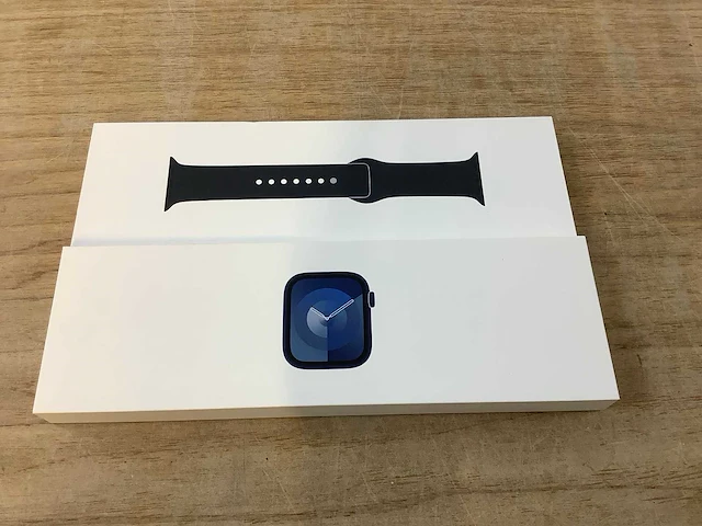 Apple - series 9- smartwatch gps midnight aluminium - afbeelding 3 van  7