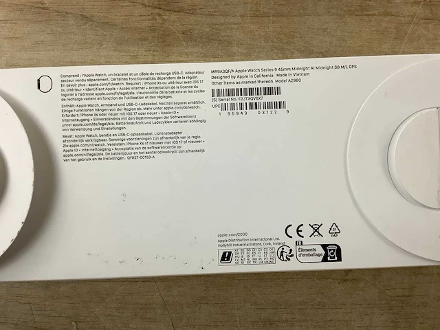 Apple - series 9- smartwatch gps midnight aluminium - afbeelding 7 van  7