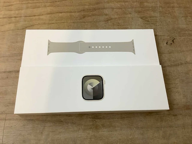 Apple - series 9- smartwatch gps starlight aluminium - afbeelding 3 van  7