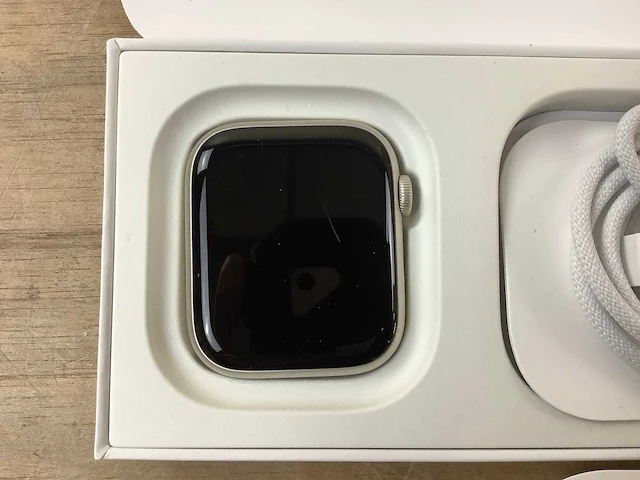 Apple - series 9- smartwatch gps starlight aluminium - afbeelding 5 van  7