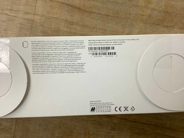 Apple - series 9- smartwatch gps starlight aluminium - afbeelding 7 van  7