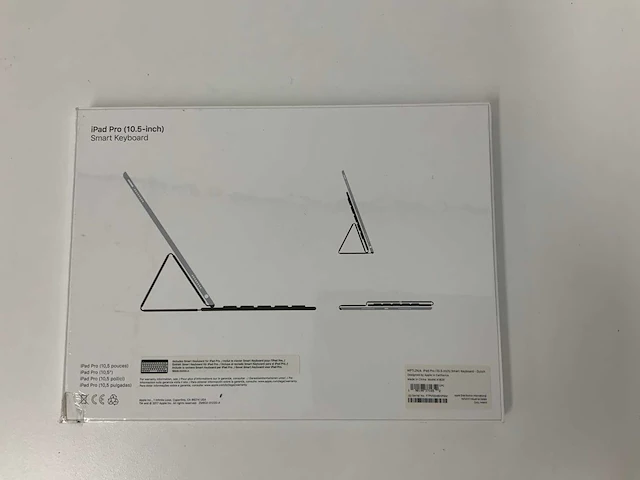 Apple - smart keyboard ipad pro 10.5-inch mptl2n/a - afbeelding 2 van  2