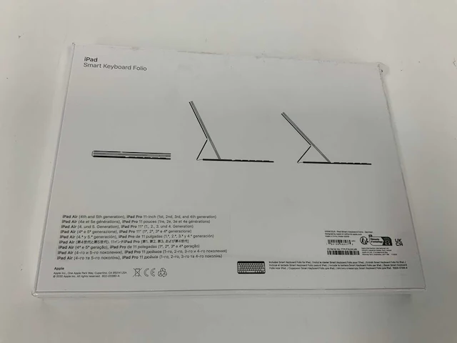 Apple - smart toetsenbord folio voor ipad, smart, de duitsland, qwertz, zwart - a2038 - afbeelding 2 van  2