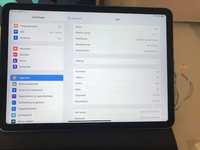 Apple 64 gb ipad air tablet - afbeelding 8 van  8