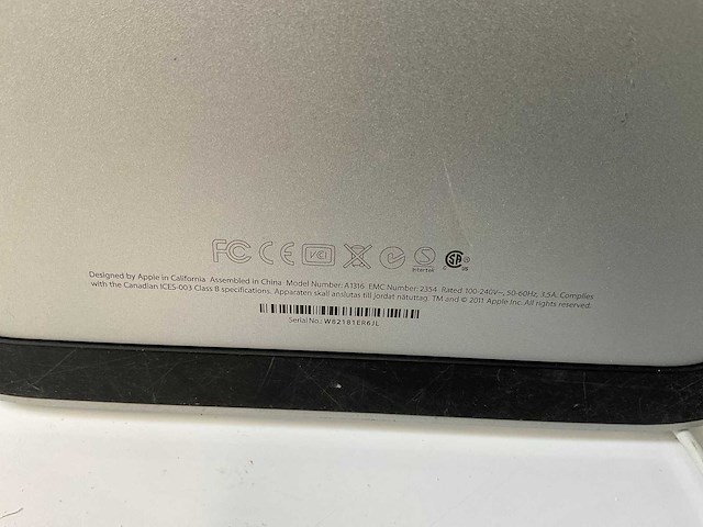 Apple (a1316) 27”, 2560x1440 (qhd) ips monitor - afbeelding 7 van  7