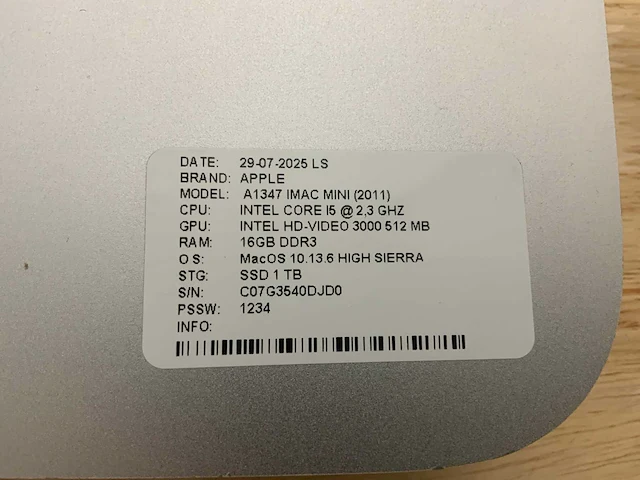Apple a1347 mac mini desktop (2x) - afbeelding 8 van  8