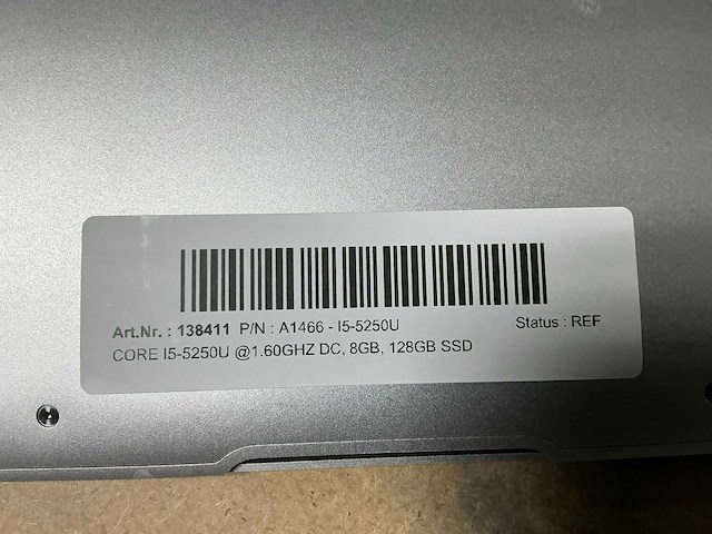 Apple a1466 - i5-5250u macbook air - afbeelding 3 van  3
