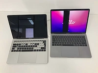 Apple a1708 13-inch macbook pro (2016) space gray & a1708 13-inch macbook pro (2017) silver laptops (2x) - afbeelding 1 van  5