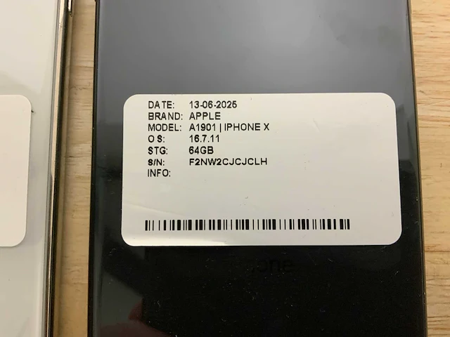 Apple a1901 iphone x (2x) - afbeelding 4 van  8
