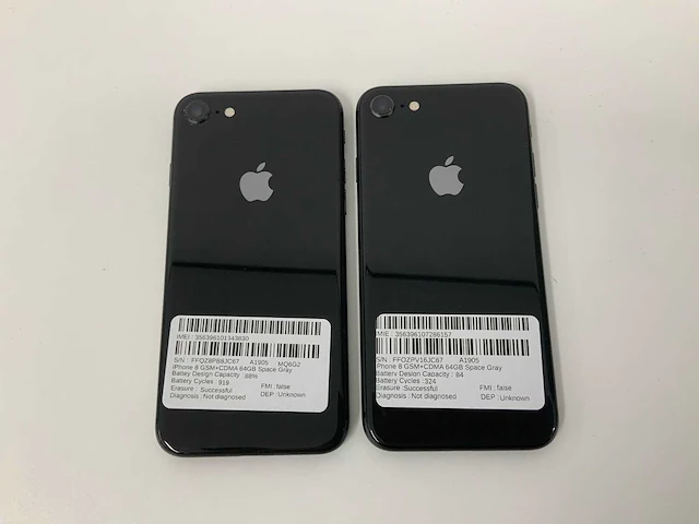 Apple a1905 iphone 8 64gb space gray mq6g2 (2x) - afbeelding 3 van  3