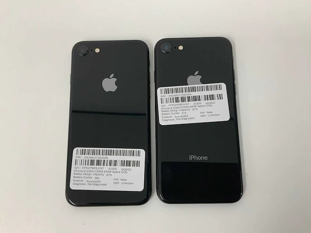 Apple a1905 iphone 8 64gb space gray mq6g2 (2x) - afbeelding 3 van  3
