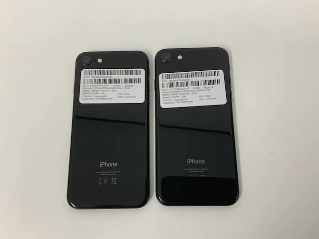 Apple a1905 iphone 8 64gb space gray mq6g2 (2x) - afbeelding 3 van  3