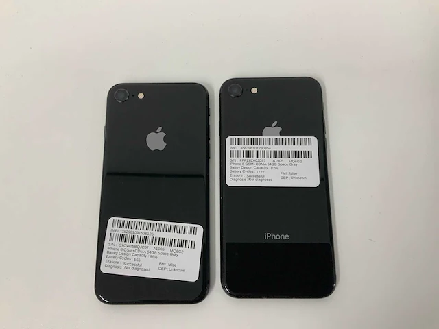 Apple a1905 iphone 8 64gb space gray mq6g2 (2x) - afbeelding 3 van  3
