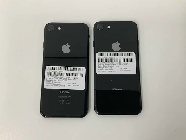 Apple a1905 iphone 8 64gb space gray mq6g2 (2x) - afbeelding 3 van  3