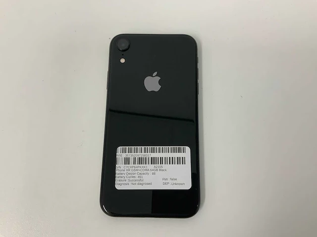 Apple a2105 iphone xr 64gb black mry42zd/a - afbeelding 3 van  3