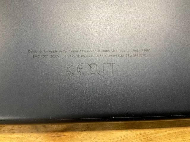 Apple a2681 macbook air - afbeelding 3 van  3