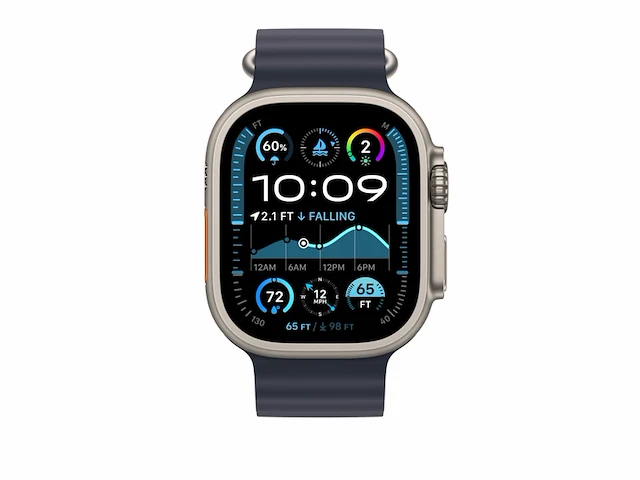 Apple horloge 49 mm oceaan band natuurlijke titanium afwerking marine - afbeelding 2 van  4