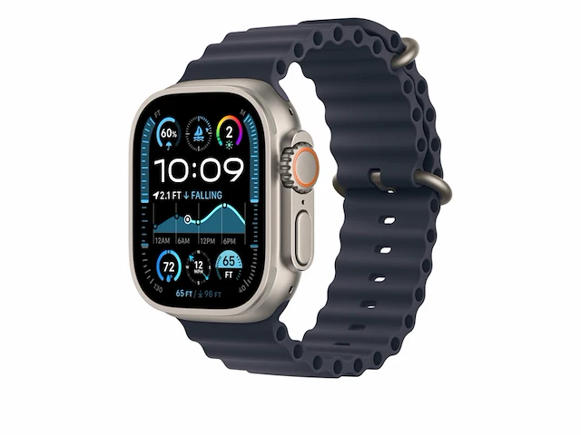 Apple horloge 49 mm oceaan band natuurlijke titanium afwerking marine - afbeelding 3 van  4
