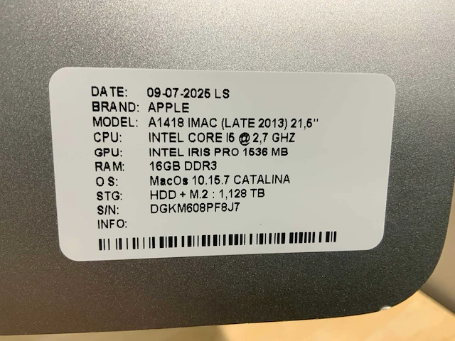 Apple imac a1418 desktop (2x) - afbeelding 9 van  9