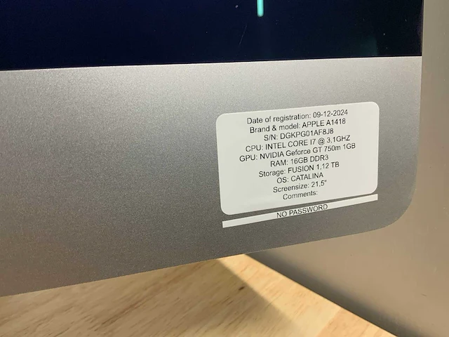 Apple imac a1418 desktop - afbeelding 2 van  6