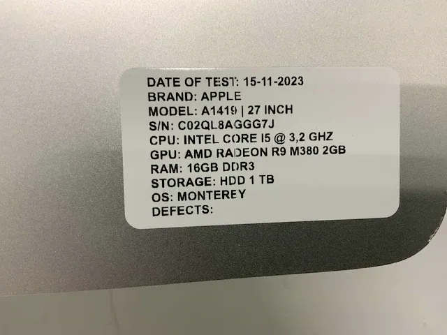 Apple imac desktop - afbeelding 6 van  7