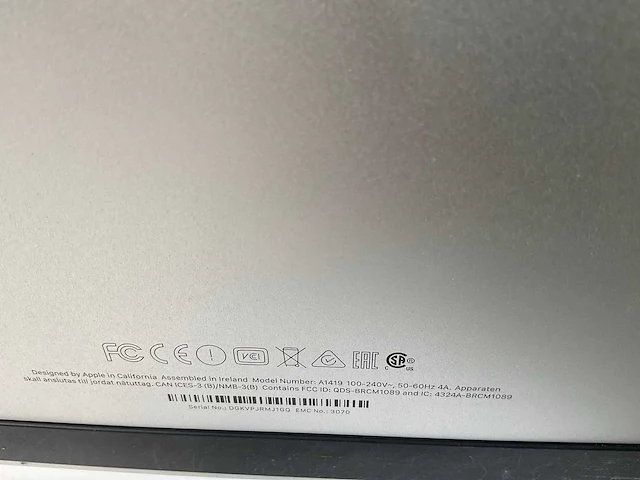 Apple imac retina 27”, quadcore i7, 32 gb ram, 1.2 tb ssd, amd radeon pro 580 8 gb all-in-one desktop - afbeelding 6 van  6